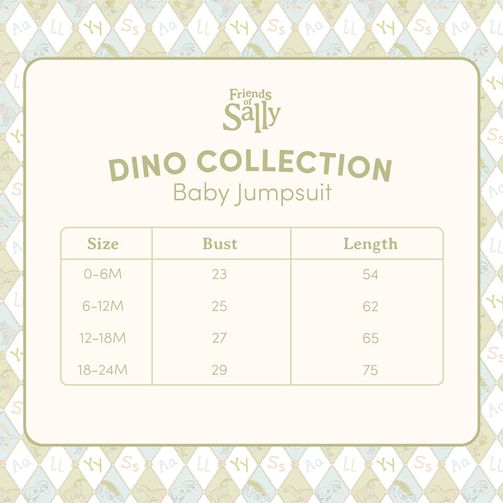 Friends of Sally Bamboo Baby Jumpsuit - Dino