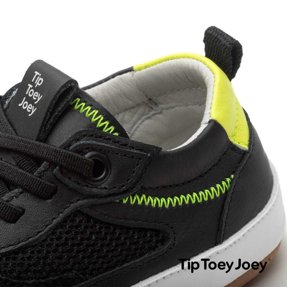 Tip Toey Joey Sneakers - Step Black Black Amarelo Neon