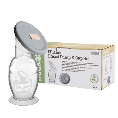 Haakaa Generation 2 Silicone Breast Pump and Cap Set