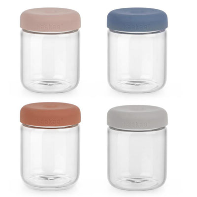 Haakaa Sealed Glass Storage Jar Set