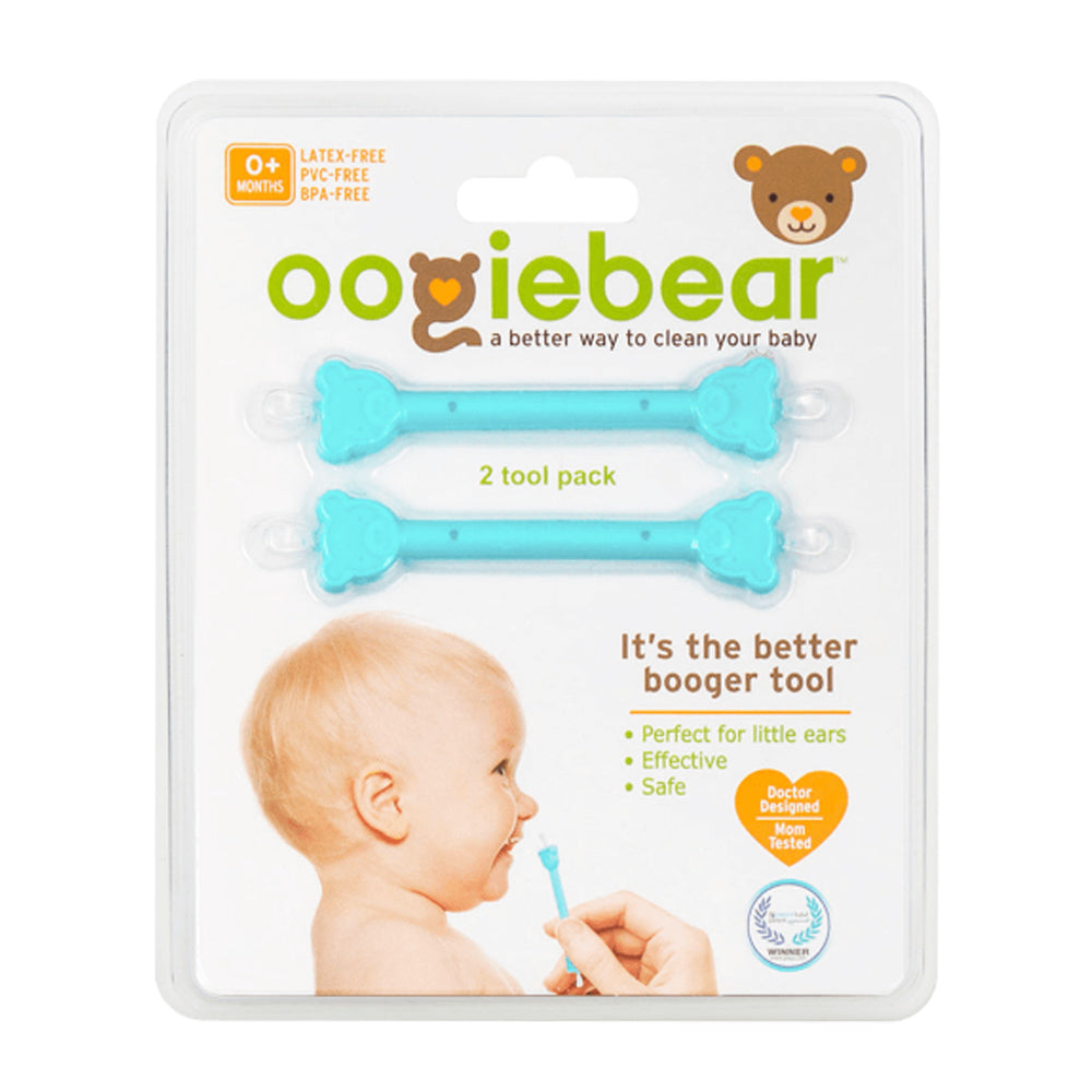 Oogiebear Nasal & Ear Cleaner - 2 Pack Orange & Seafoam