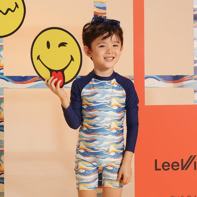 Lee Vierra Kids Smiley Wave Long Sleeves Diving