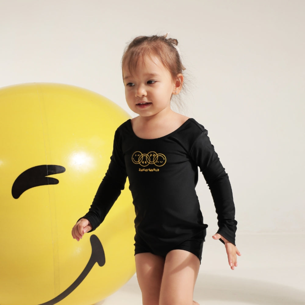 Lee Vierra Kids Born to Smiley Open Back One Piece - Black