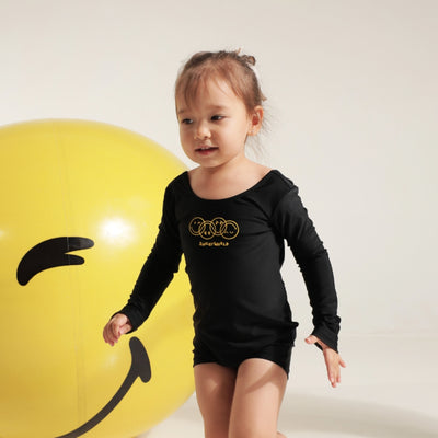 Lee Vierra Kids Born to Smiley Open Back One Piece - Black