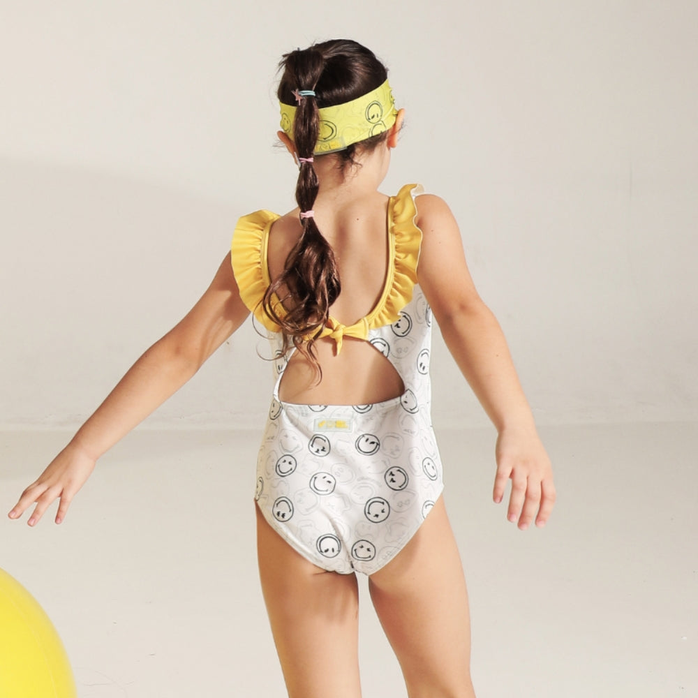 Lee Vierra Kids Born to Smiley Ruffle Leotard - Smiley