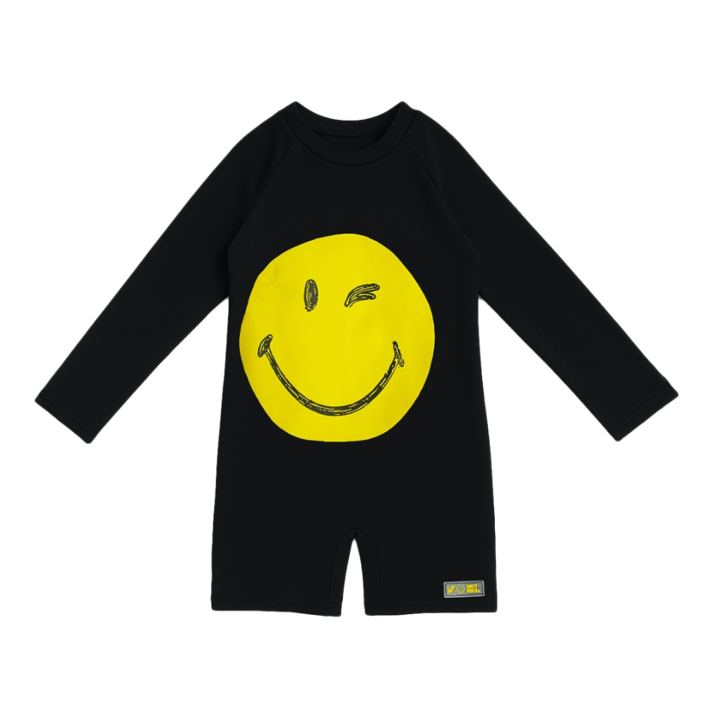Lee Vierra Kids Born to Smiley Long Sleeves Diving - Black