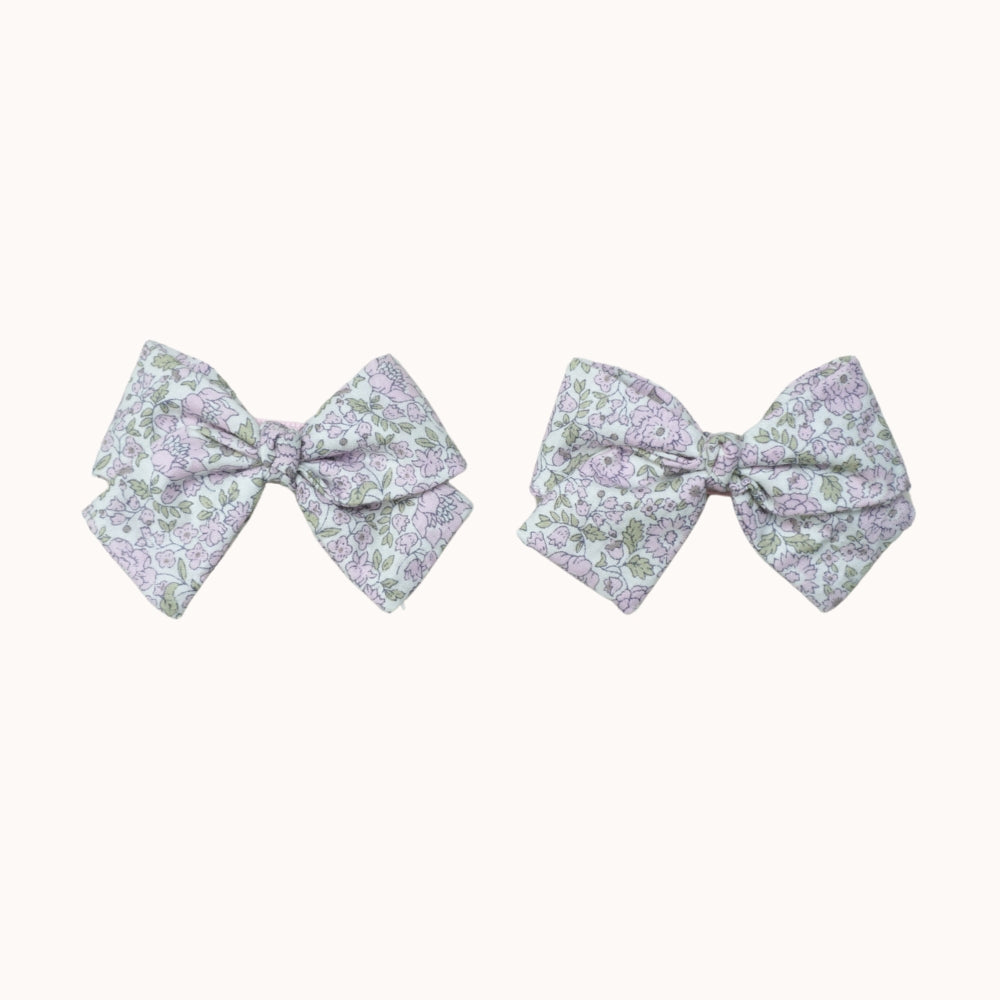 Leaf Lili Whispering Meadow Hair Accessories - Medium Classic Tail Bow Set