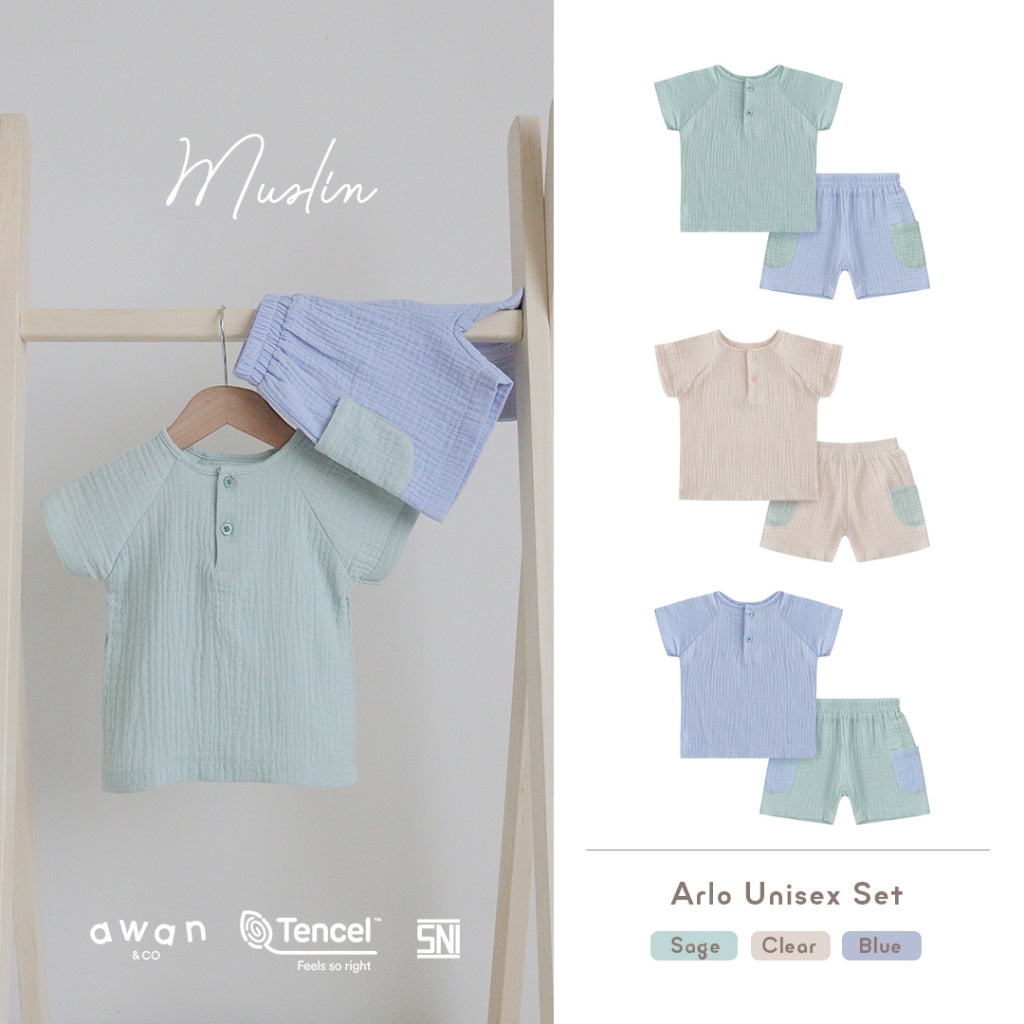 Awan Muslin Collection - Arlo Unisex Set