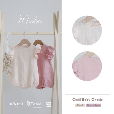 Awan Muslin Collection - Cecile Baby Onesie