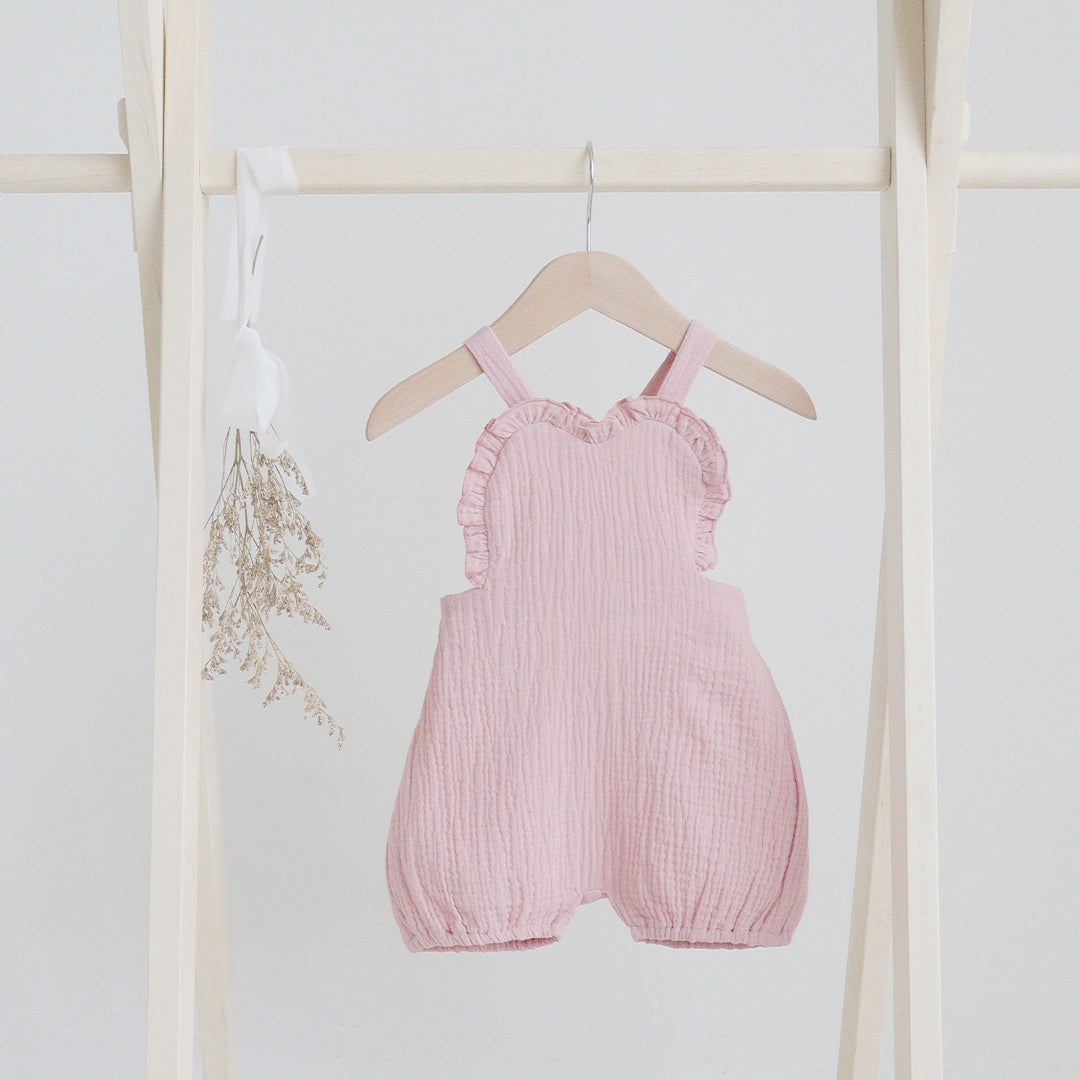 Awan Muslin Collection - Heart Baby Romper