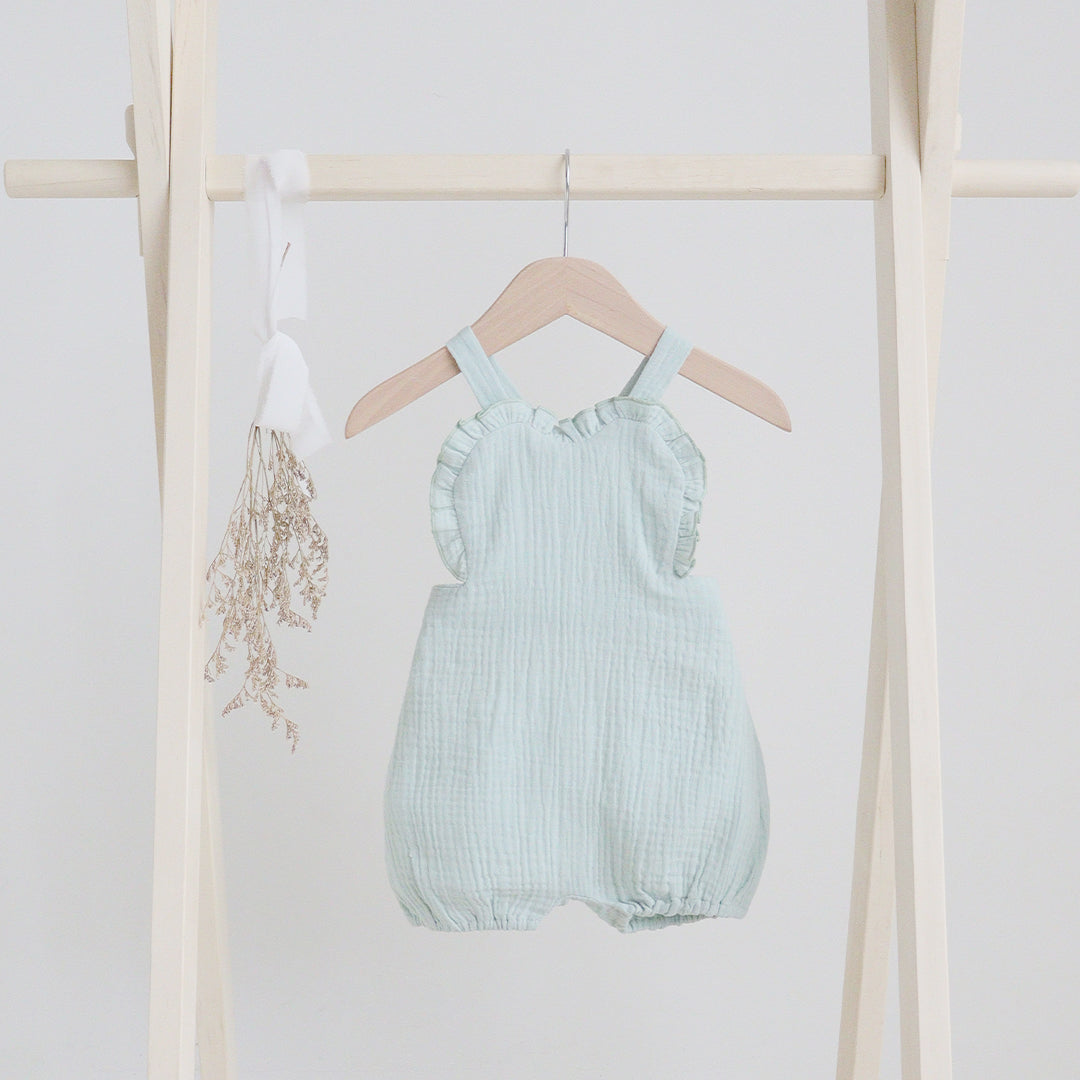 Awan Muslin Collection - Heart Baby Romper