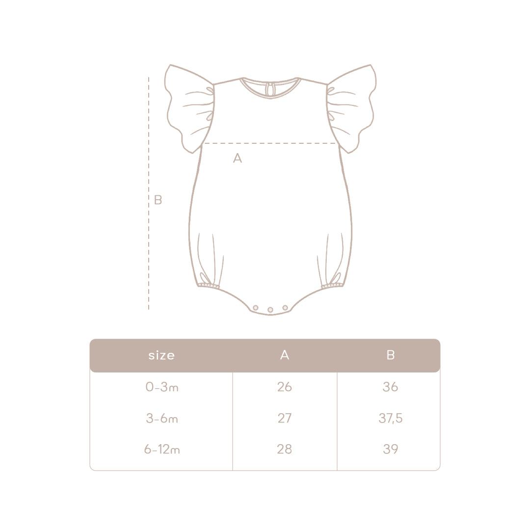 Awan Muslin Collection - Cecile Baby Onesie