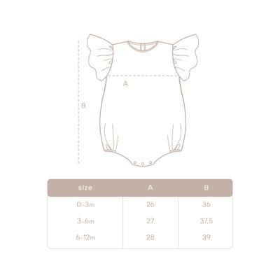 Awan Muslin Collection - Cecile Baby Onesie