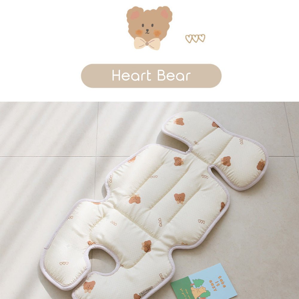 Bebenuvo Ice Punggi Cool Seat Liner - Heart Bear