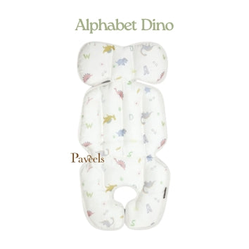 Bebenuvo Ice Punggi Cool Seat Liner - Alphabet Dino