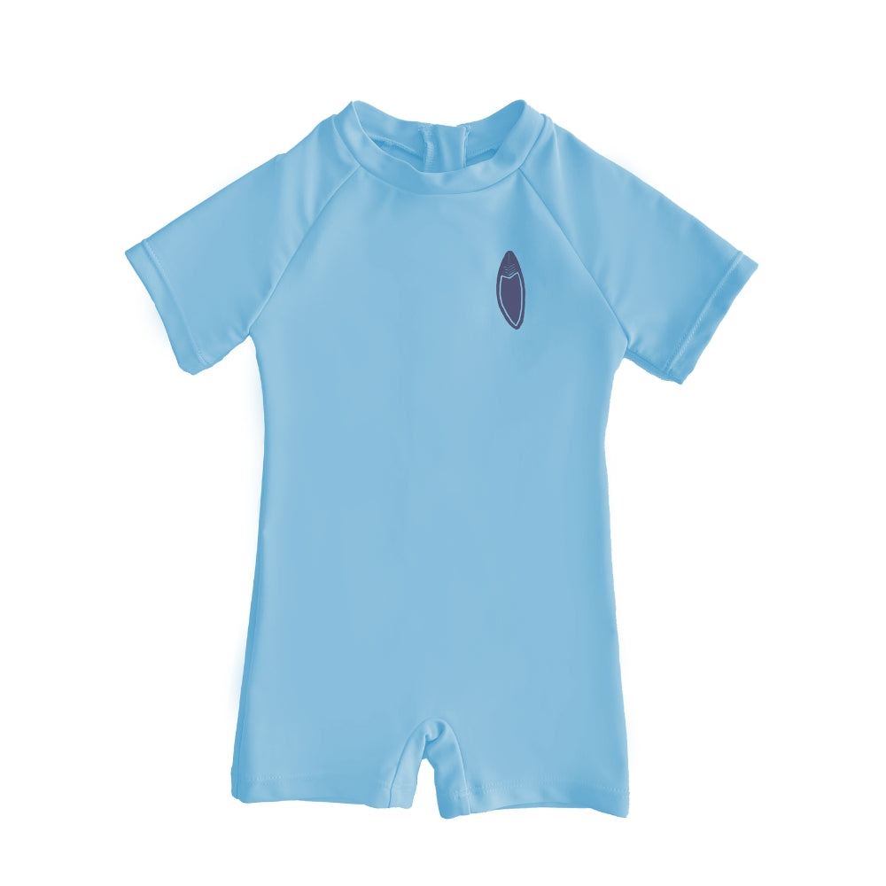 Lee Vierra Kids Noel Au Soleil Unisex Short Sleeved Baby Diving - Blue Glow