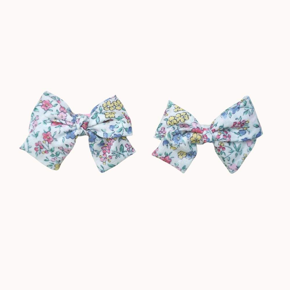 Leaf Lili Whispering Meadow Hair Accessories - Medium Classic Tail Bow Set
