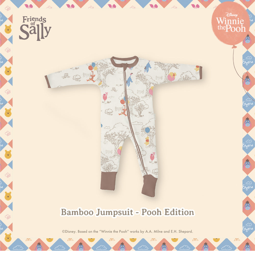 Friends of Sally Bamboo Baby Jumpsuit - Winnie the Pooh