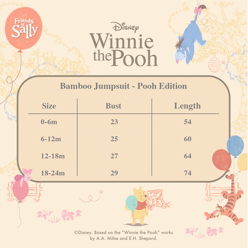 Friends of Sally Bamboo Baby Jumpsuit - Winnie the Pooh