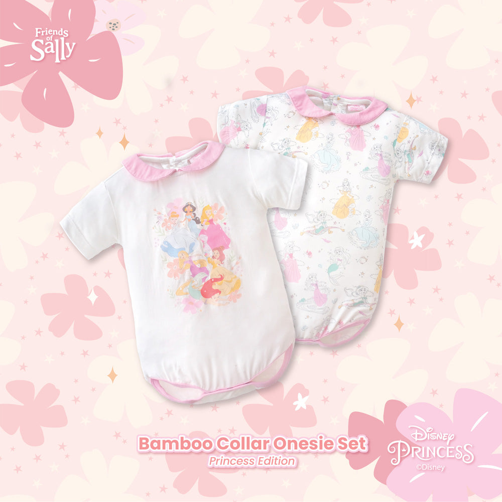 Friends of Sally Bamboo Collar Onesie Set - Disney Princess