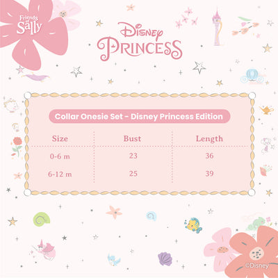Friends of Sally Bamboo Collar Onesie Set - Disney Princess