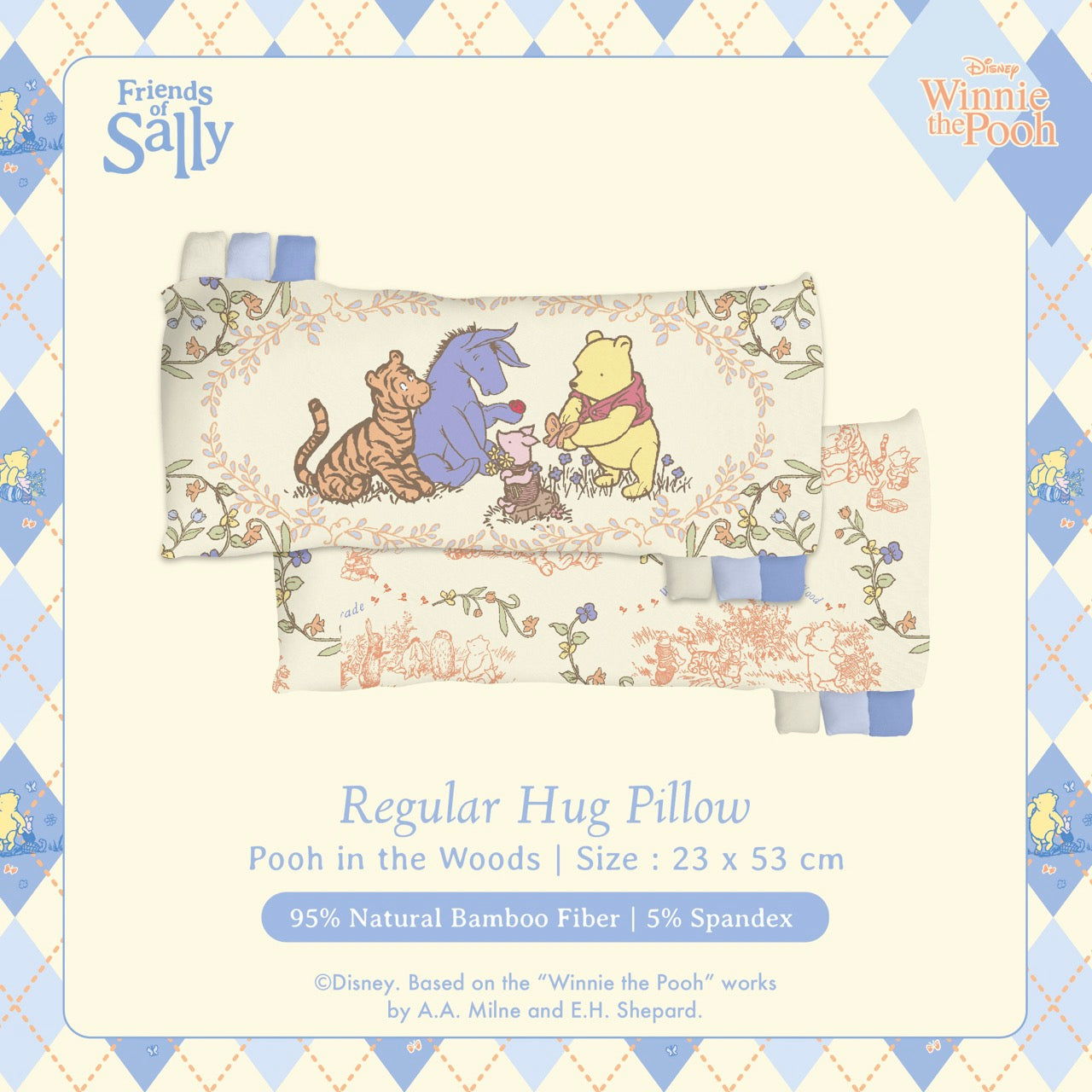 Friends of Sally Hug Pillow - Pooh in the Woods