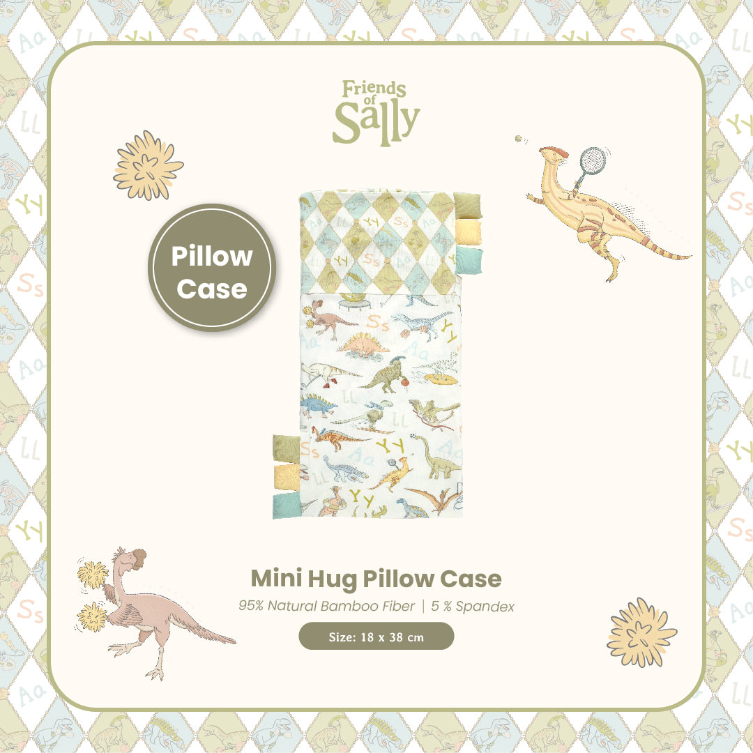 Friends of Sally Hug Pillow Case - Dino