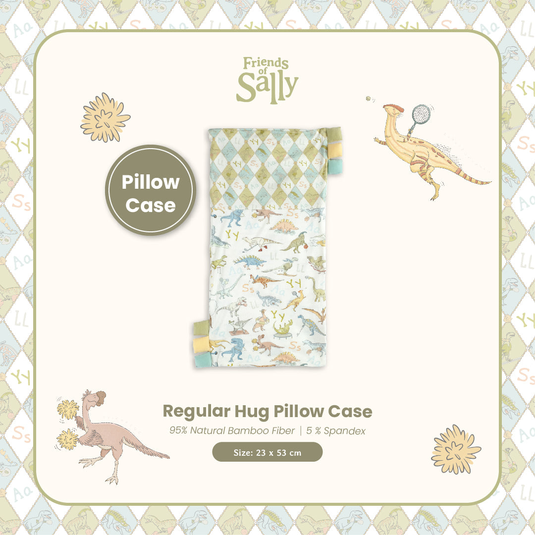 Friends of Sally Hug Pillow Case - Dino