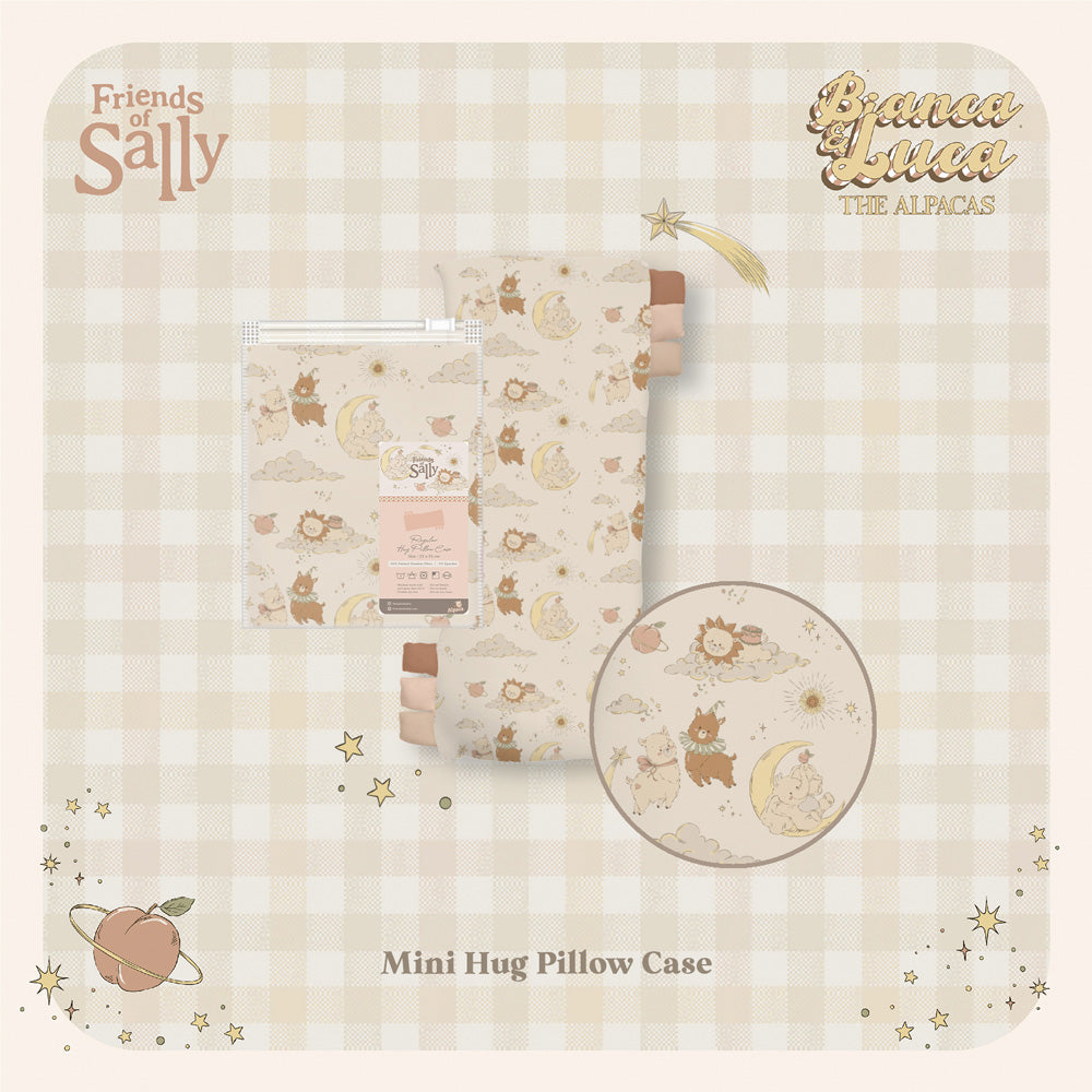 Friends of Sally Hug Pillow Case - Alpaca