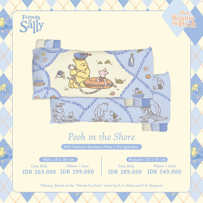 Friends of Sally Hug Pillow - Pooh in the Shore