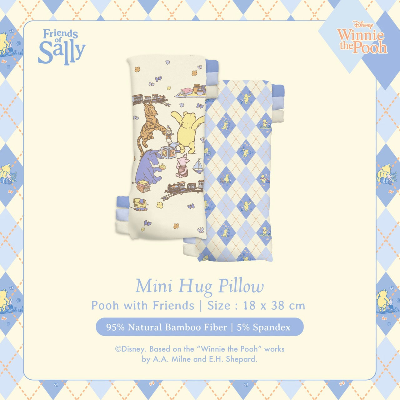 Friends of Sally Hug Pillow - Pooh with Friends