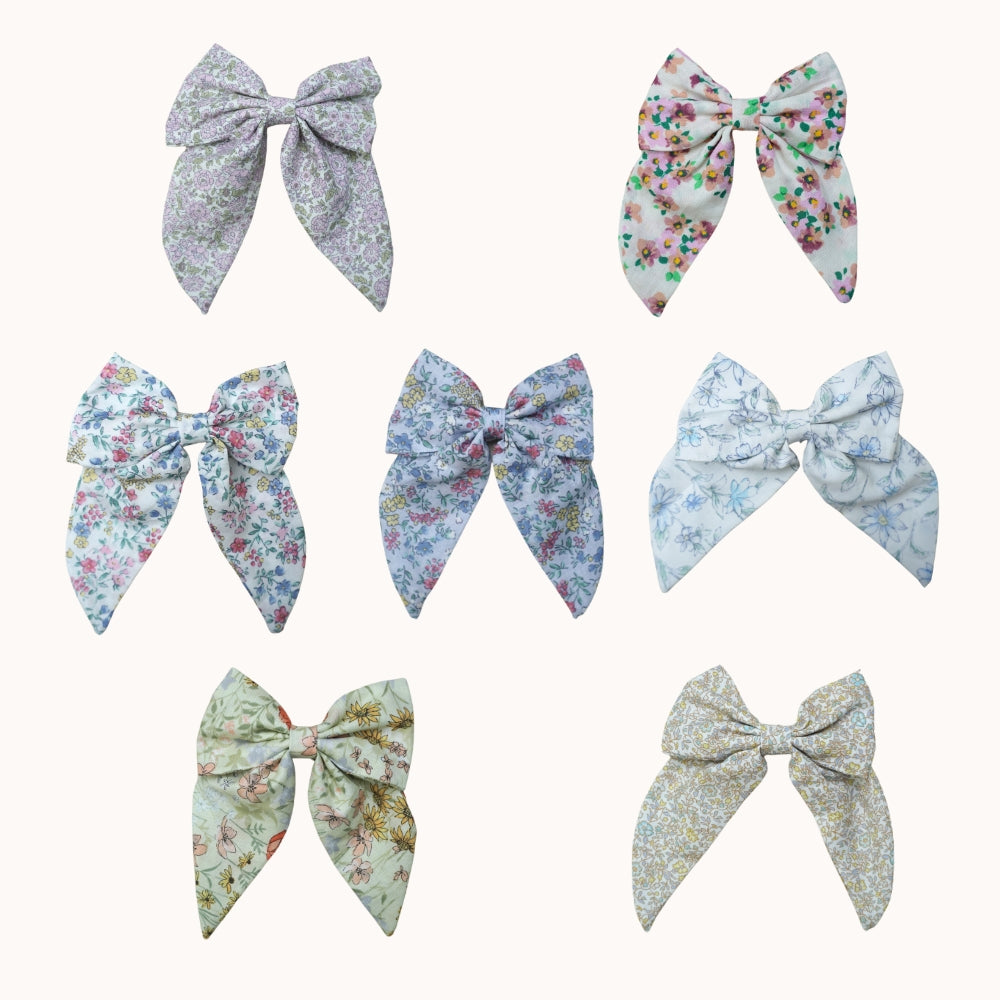 Leaf Lili Whispering Meadow Hair Accessories - Long Tail Hair Bow