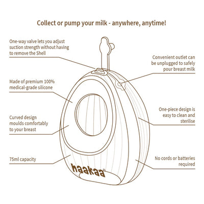 Haakaa Shell Wearable Silicone Pump