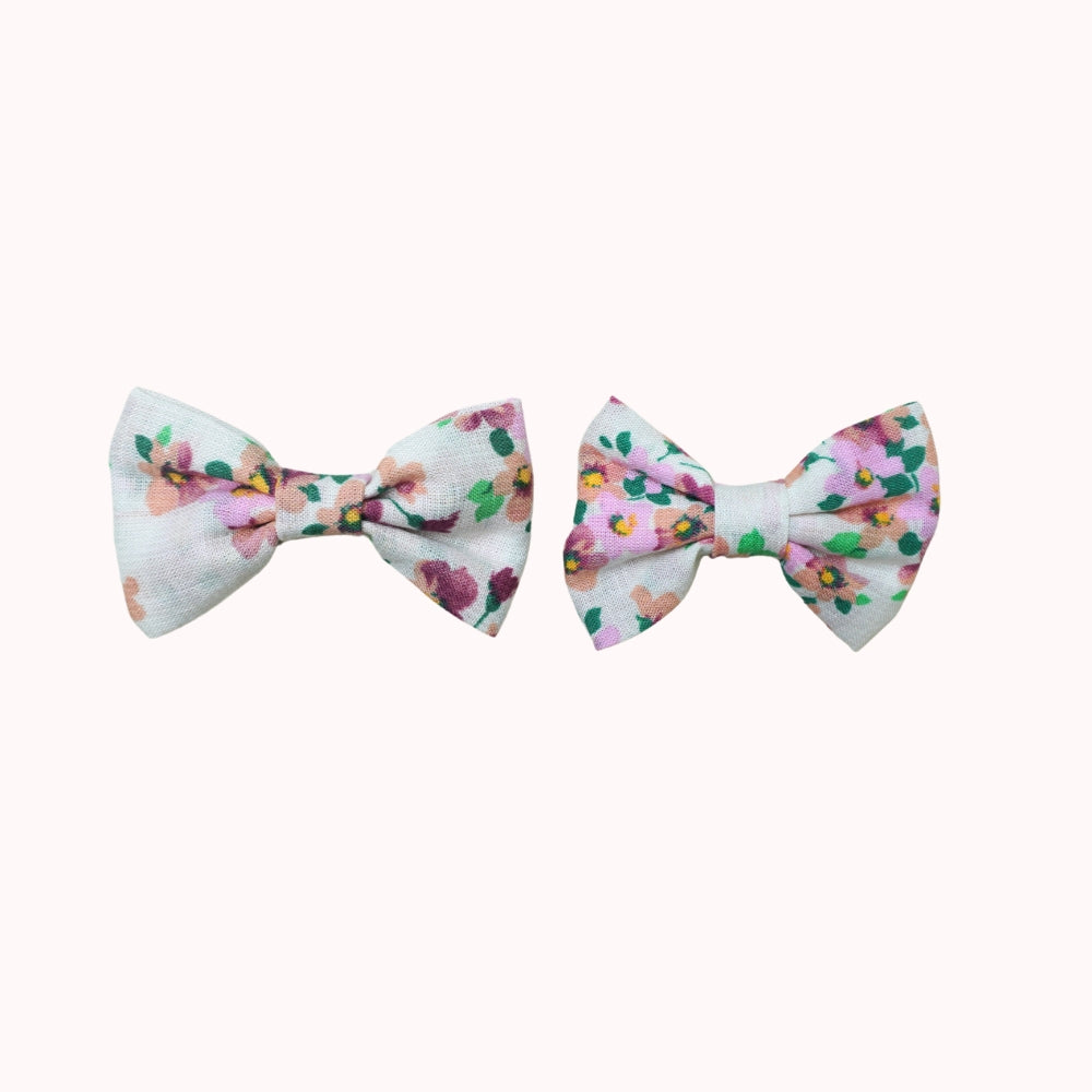 Leaf Lili Whispering Meadow Hair Accessories - Medium Classic Bow Set