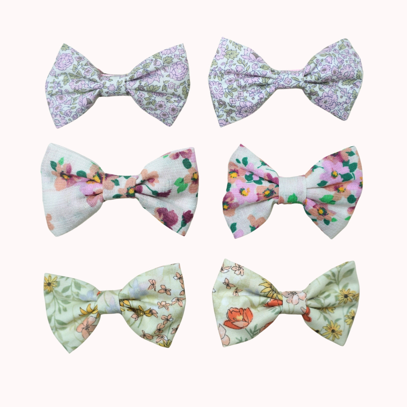 Leaf Lili Whispering Meadow Hair Accessories - Medium Classic Bow Set
