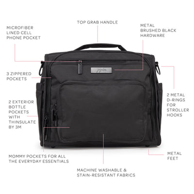 Jujube B.F.F. Diaper Bag - Black Out