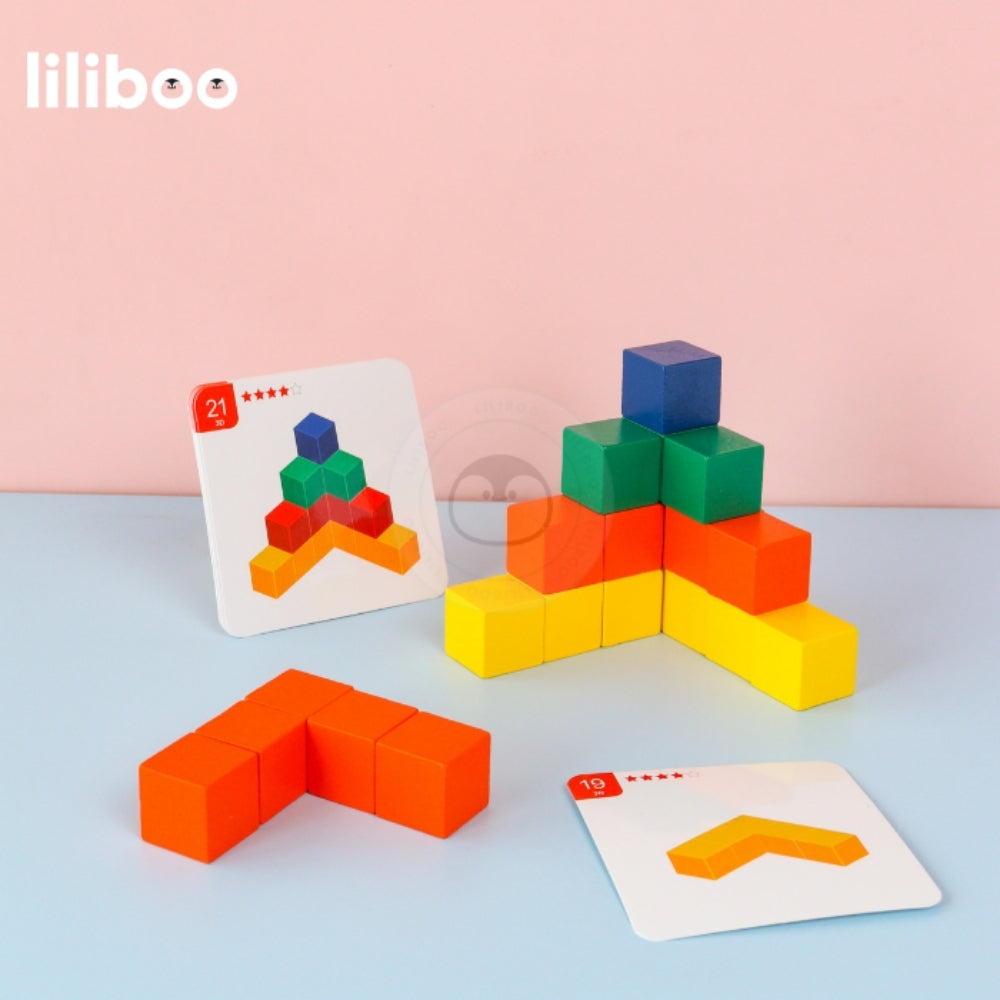 Liliboo Tora Logical Thinking Puzzle 3D Mainan Edukasi Anak Montessori Kayu
