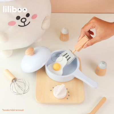 Liliboo Yumi Chef Pretend Play Mainan Edukasi Anak Montessori Kayu