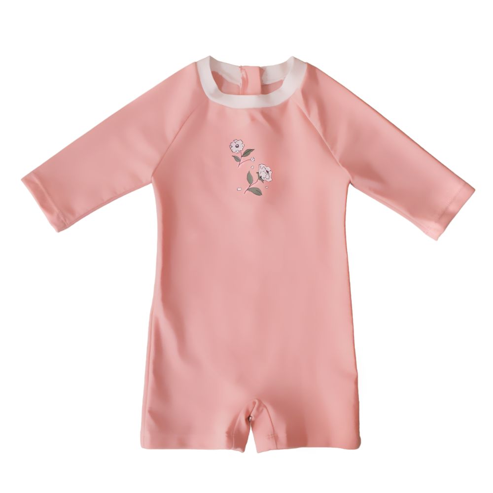 Lee Vierra Kids Noel Au Soleil Mid-Length Sleeved Bebe Diving - Coral Pink