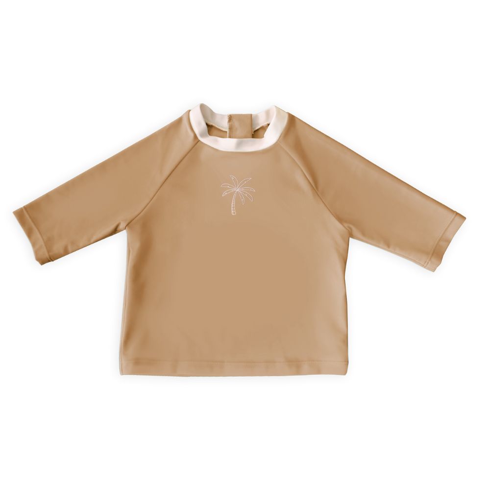 Lee Vierra Kids Noel Au Soleil Mid-Length Sleeved Bebe Rashguard - Warm Cocoa