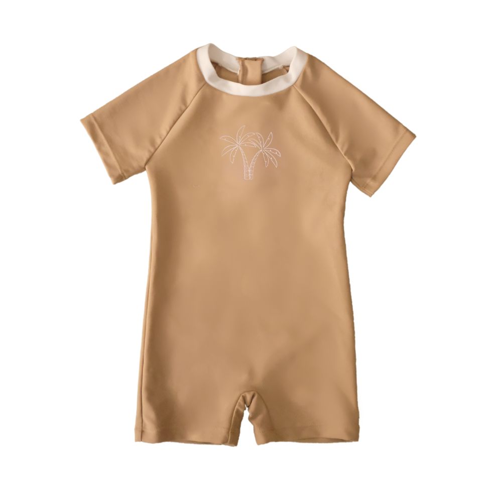 Lee Vierra Kids Noel Au Soleil Short Sleeved Bebe Diving - Warm Cocoa