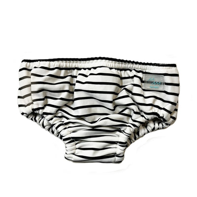 Lee Vierra Kids Soleil Baby Swim Diapers - Black Stripes