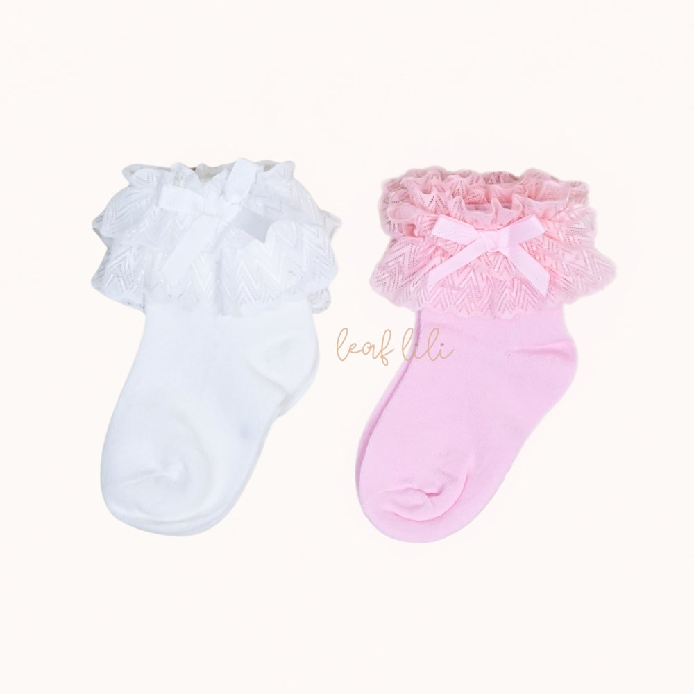 Leaf Lili Mia Lace Socks