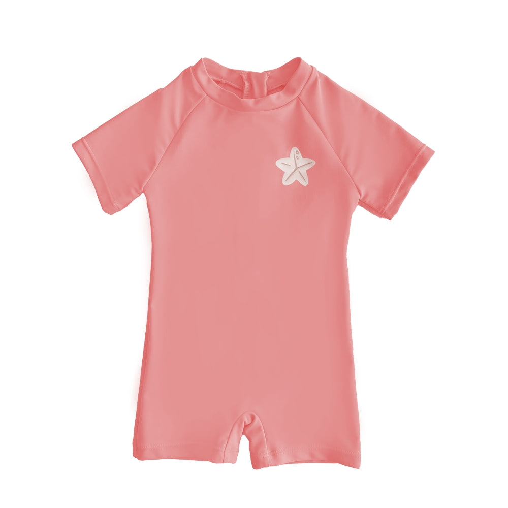 Lee Vierra Kids Noel Au Soleil Unisex Short Sleeved Baby Diving - Mauve Glow