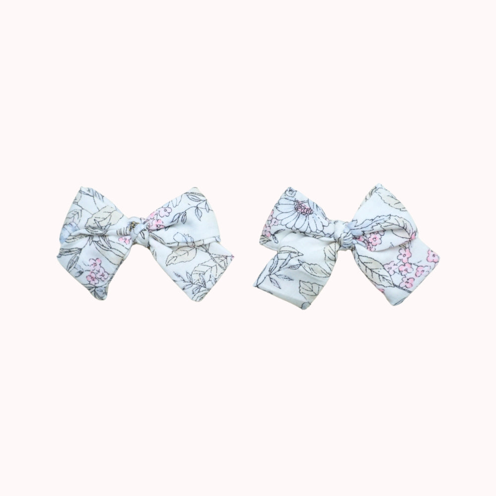 Leaf Lili Whispering Meadow Hair Accessories - Medium Classic Tail Bow Set