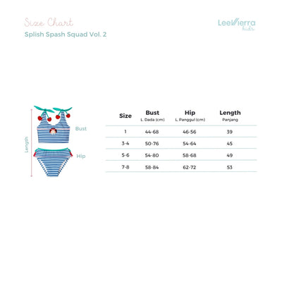 Lee Vierra Kids x The Overtee Kids Ms. Bugs Bikini