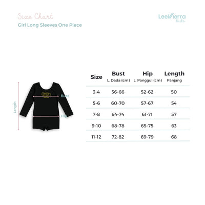 Lee Vierra Kids Born to Smiley Open Back One Piece - Black
