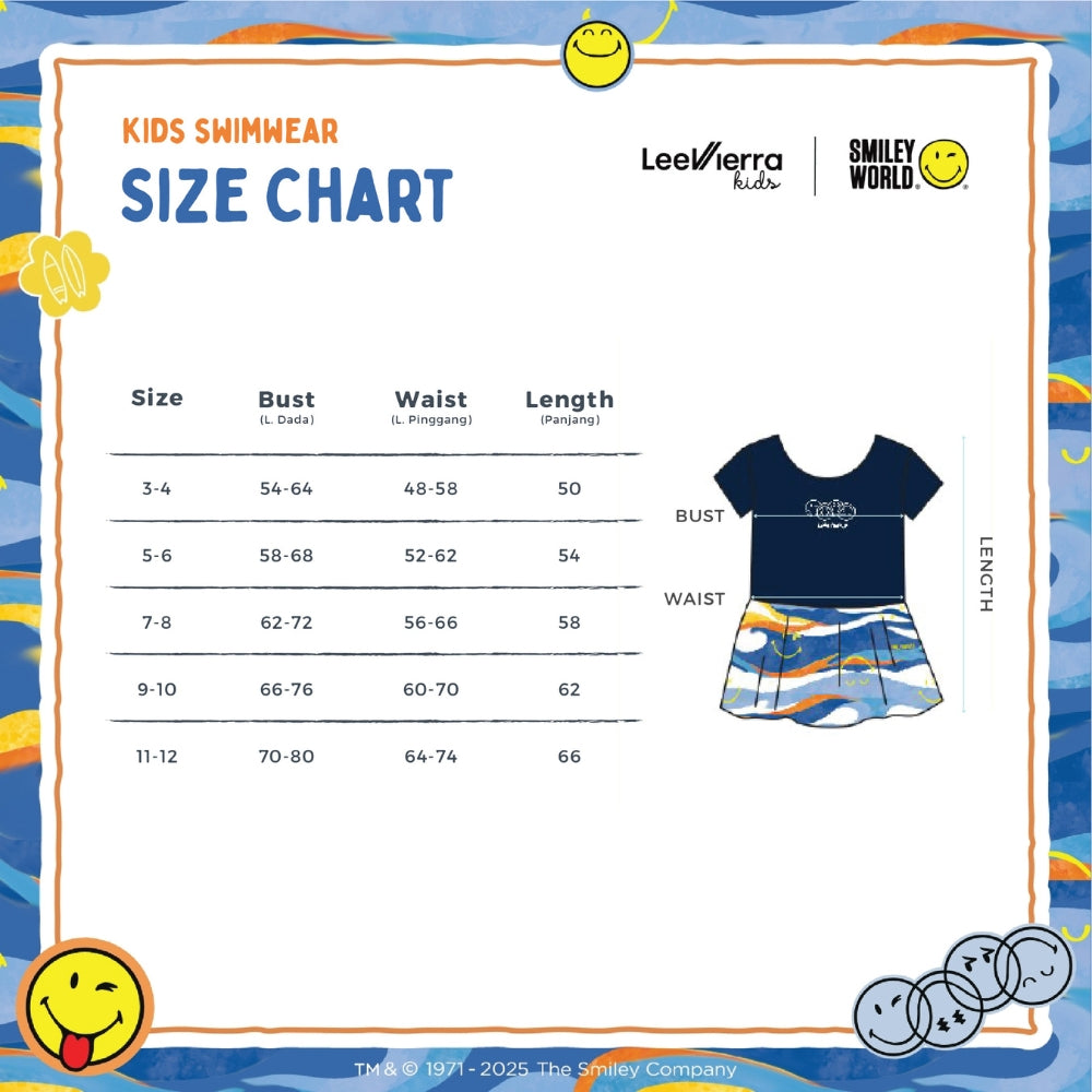 Lee Vierra Kids Smiley Wave Skirt Diving