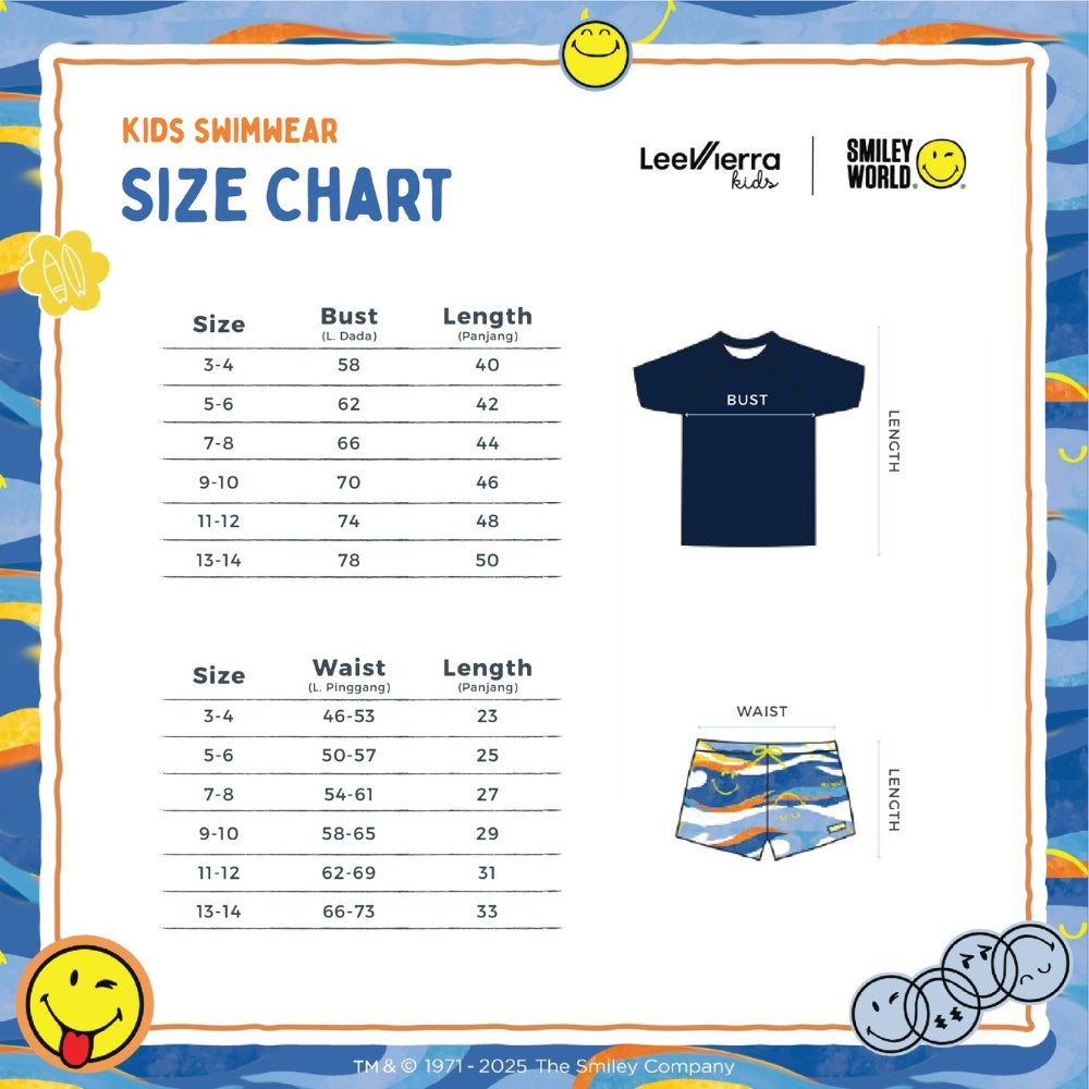Lee Vierra Kids Smiley Wave Swim Short
