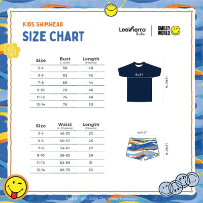 Lee Vierra Kids Smiley Wave Swim Short